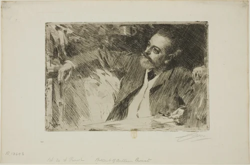 Antonin Proust by Anders Zorn, print, 1889