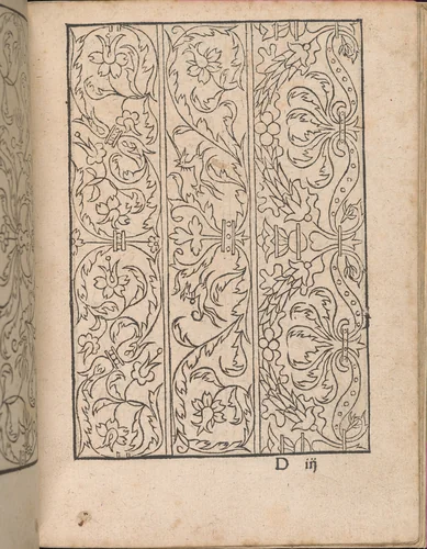 New Modelbüch allen Nägerin u. Sydenstickern (Page 15r) by Hans Hoffman, book, 1556