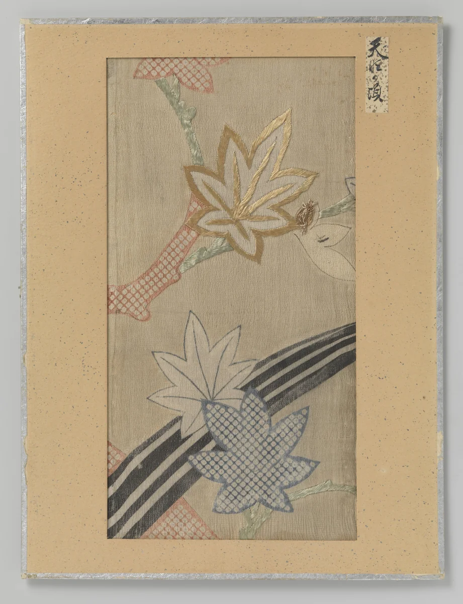 Fragment textiel by anonymous, textile, 1781-1789