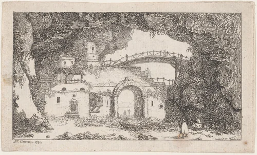 Landscape by Pierre Nicholas Camus, print, 1780