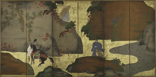 Ivy Lane by Fukae Roshū (深江蘆舟), painting, 1720-1757