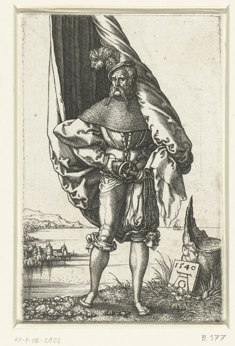 Vaandeldrager by Unknown, print, 1540