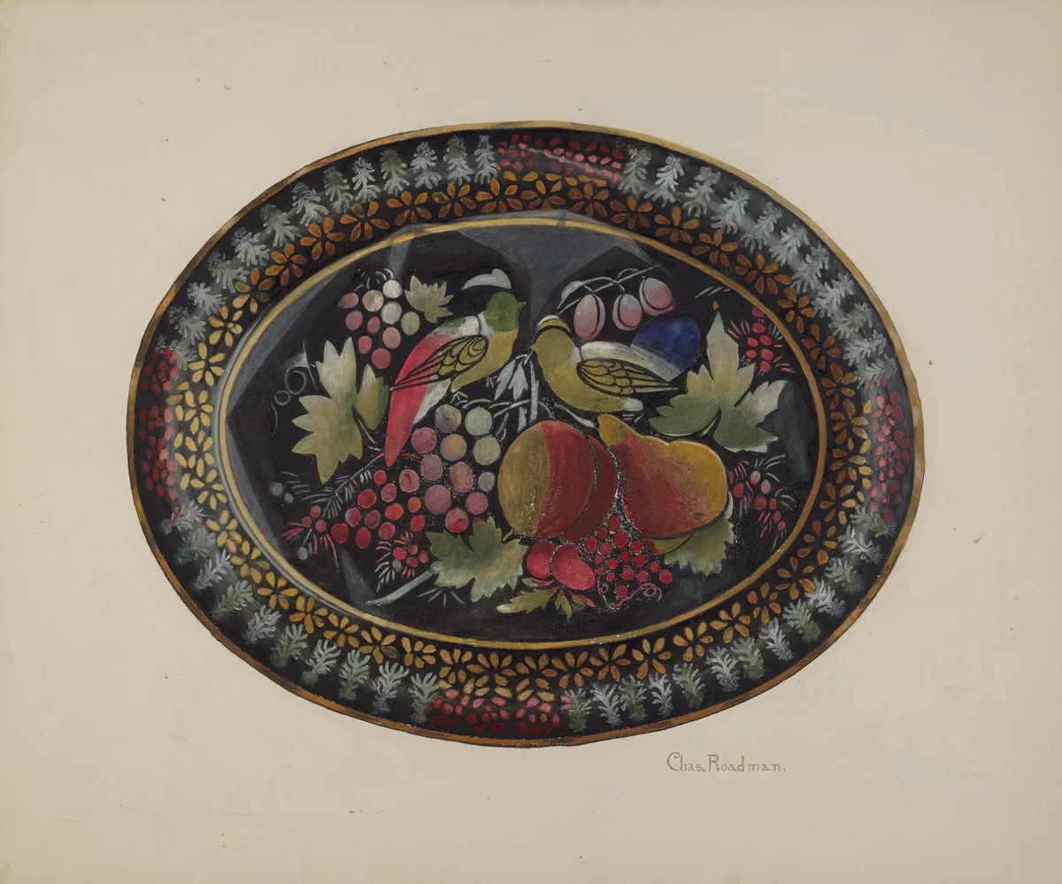 Tray by Charles Roadman, index of american design, 1940