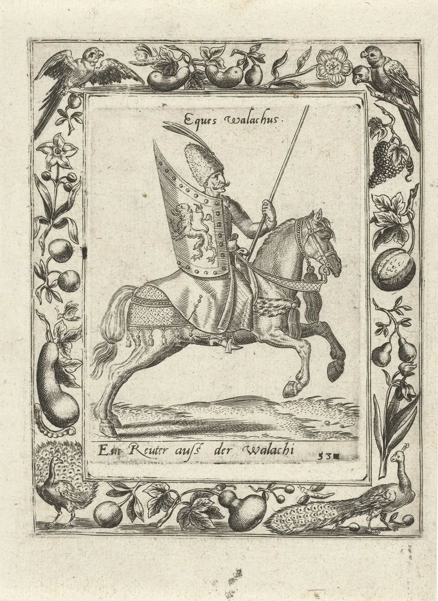 Walachijnse ruiter by Unknown, print, 1577