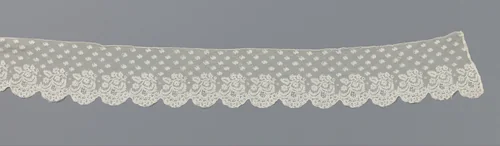 Strook kloskant met hangende bladtak by anonymous, other, 1820-1830