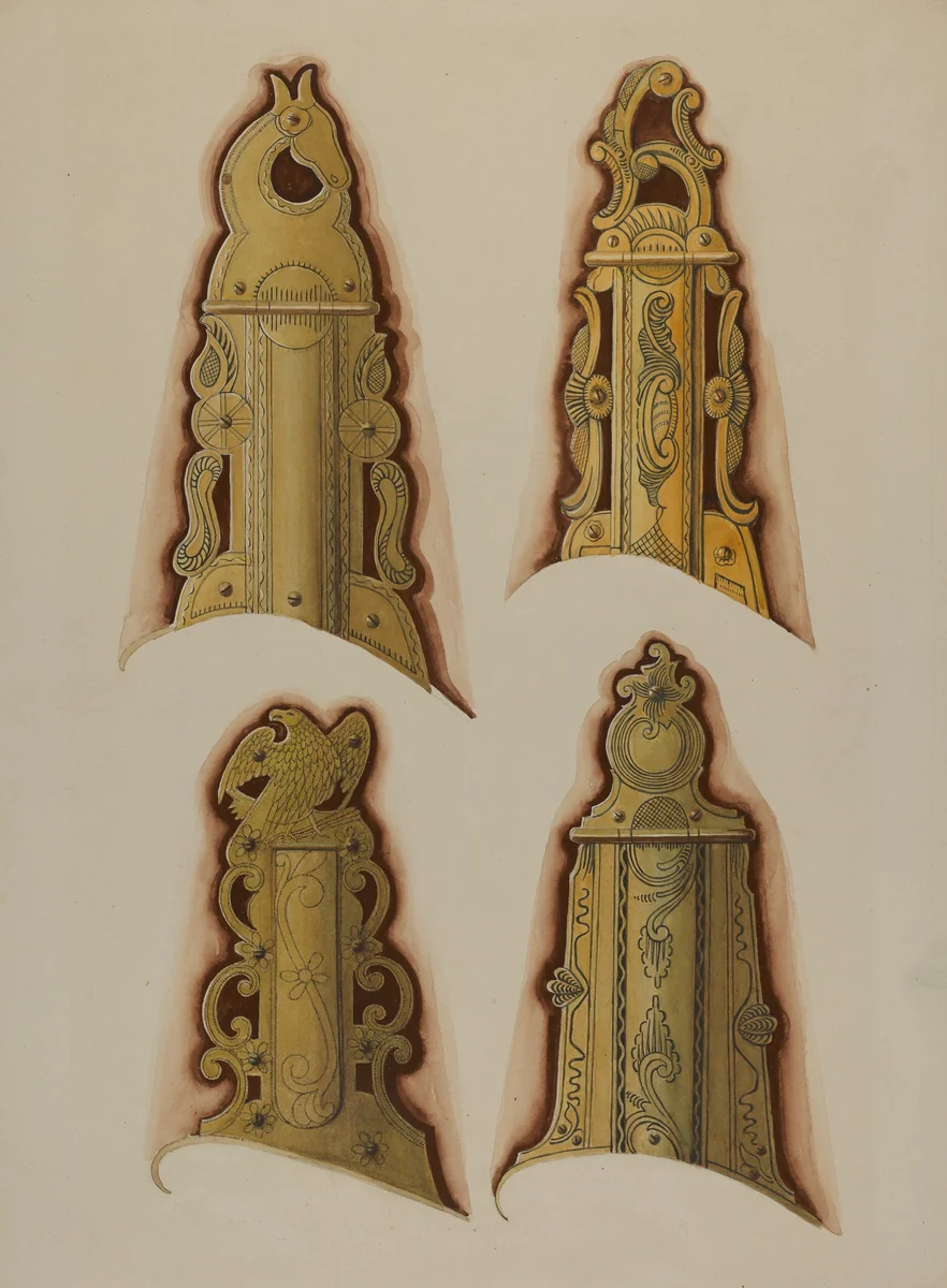 Patch Boxes of Kentucky Rifles by Albert Levone, index of american design, 1937