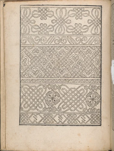 New Modelbüch allen Nägerin u. Sydenstickern (Page 5v) by Hans Hoffman, book, 1556
