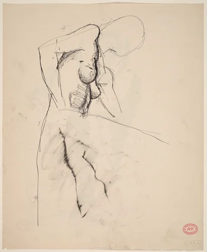Untitled [study of a female torso] [recto] by Richard Diebenkorn, drawing, 1955-1967