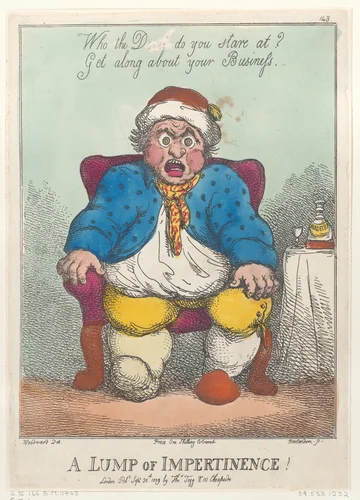 A Lump of Impertinence! by Thomas Rowlandson, print, 1809