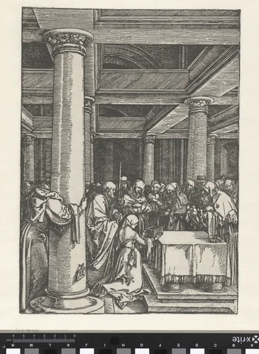 Presentatie van Christus in de tempel by Unknown, print, 1503-1507