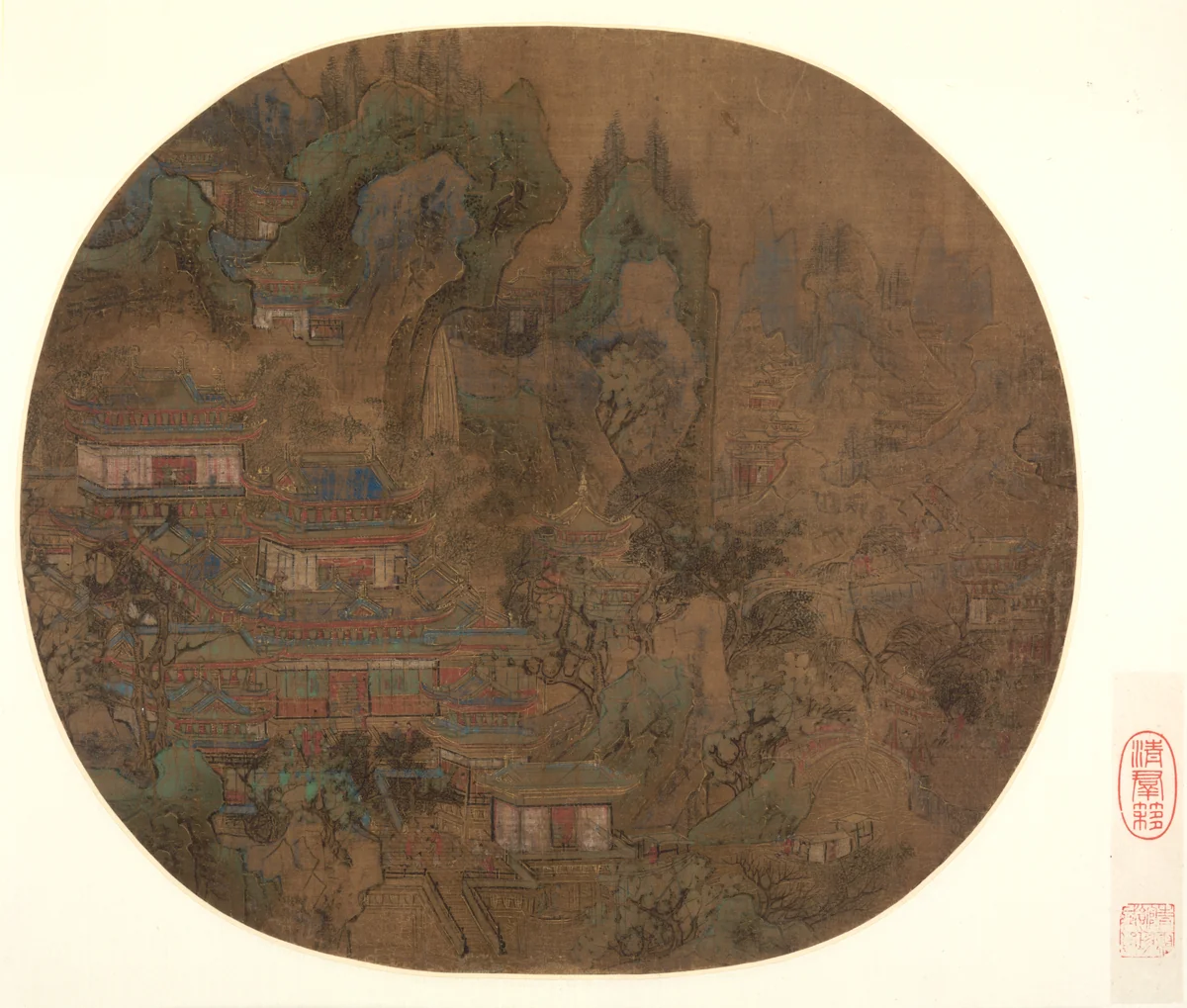 Palace Landscape by Unknown, painting, 1000-1099