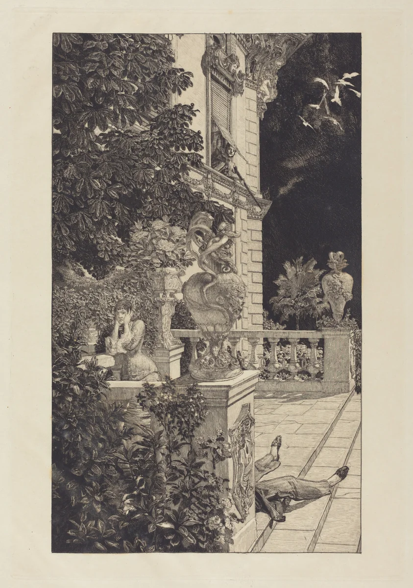 In Flagranti by Max Klinger, portfolio, 1883