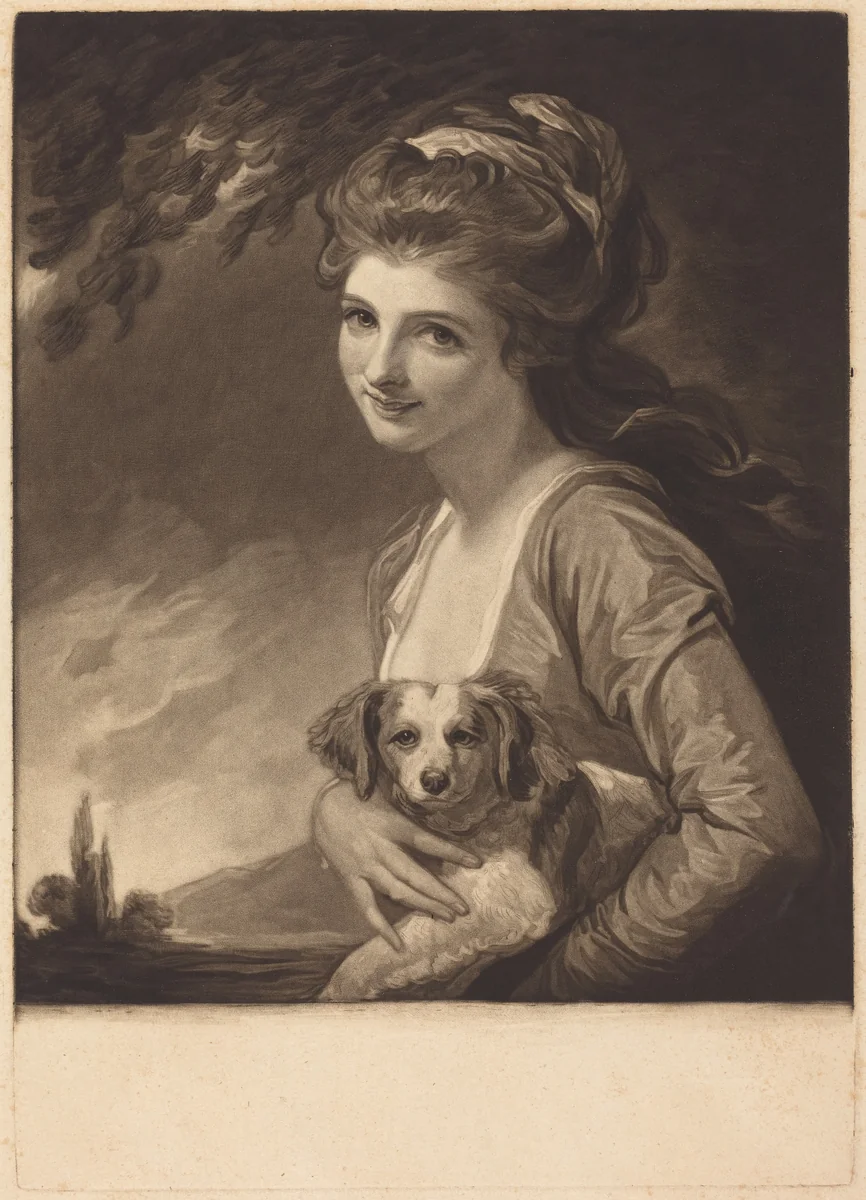 Lady Hamilton as Nature by John Raphael Smith, print, 1784