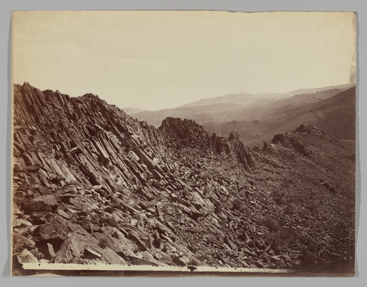 Volcanic Ridge, Trinity Mountains, Nevada by Timothy O'Sullivan, photograph, 1867