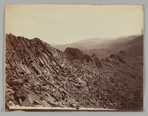 Volcanic Ridge, Trinity Mountains, Nevada by Timothy O'Sullivan, photograph, 1867