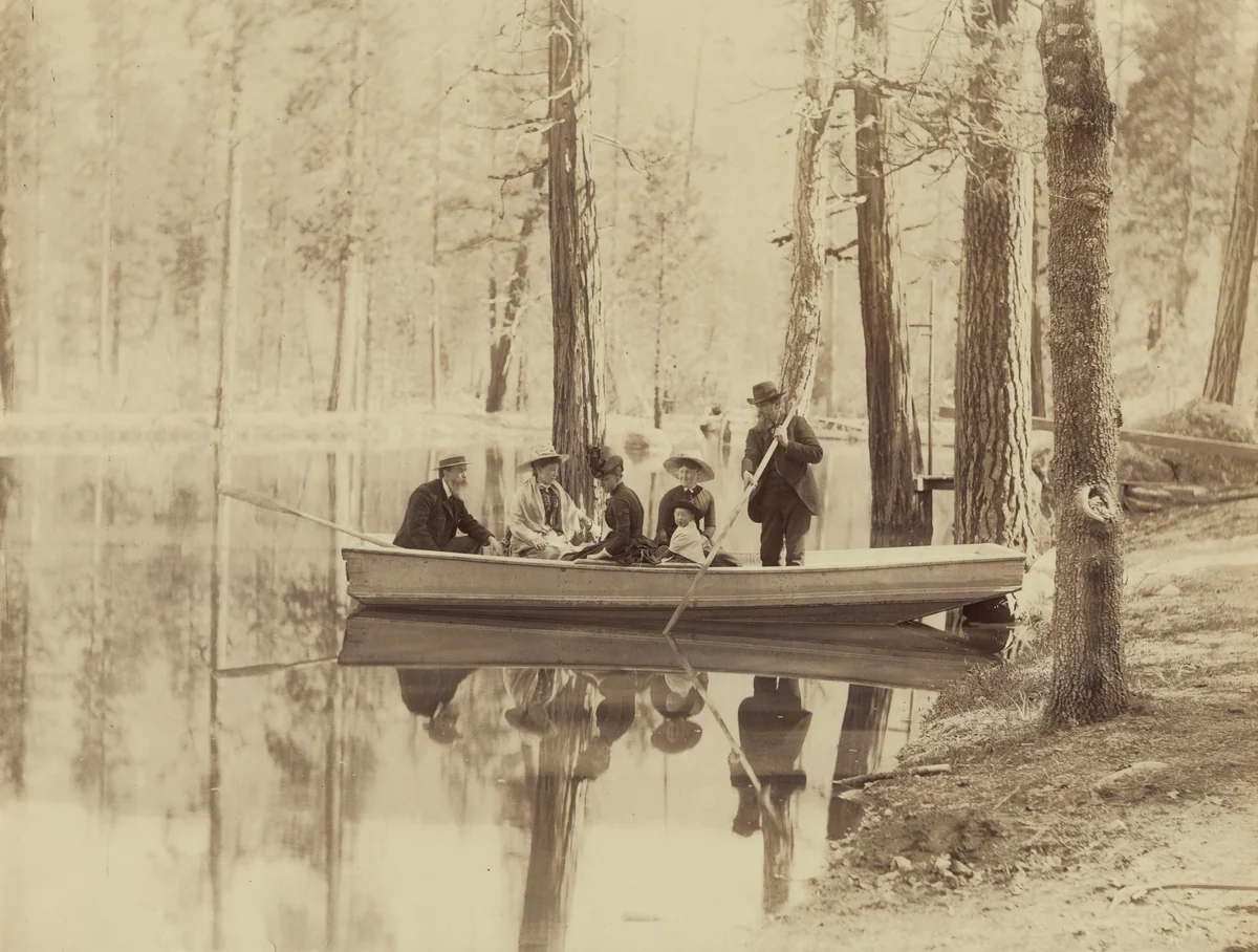 Scene on Stella Lake, Wawona Station by Isaiah West Taber, photograph, 1880