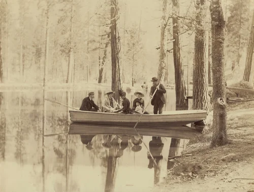Scene on Stella Lake, Wawona Station by Isaiah West Taber, photograph, 1880