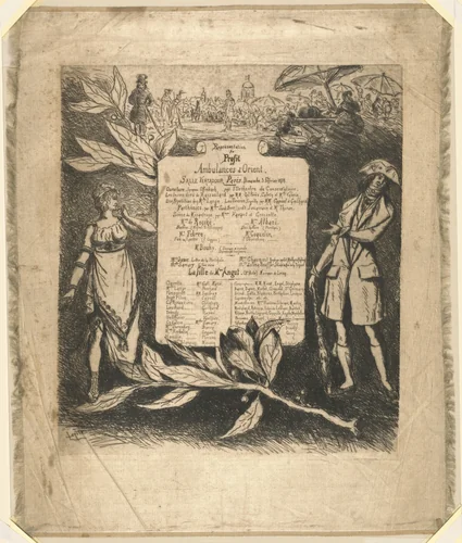 Programme de la représentation du 3 février 1878, salle Ventadour by Vicomte Ludovic Lepic; Alfred Cadart, print, 1878