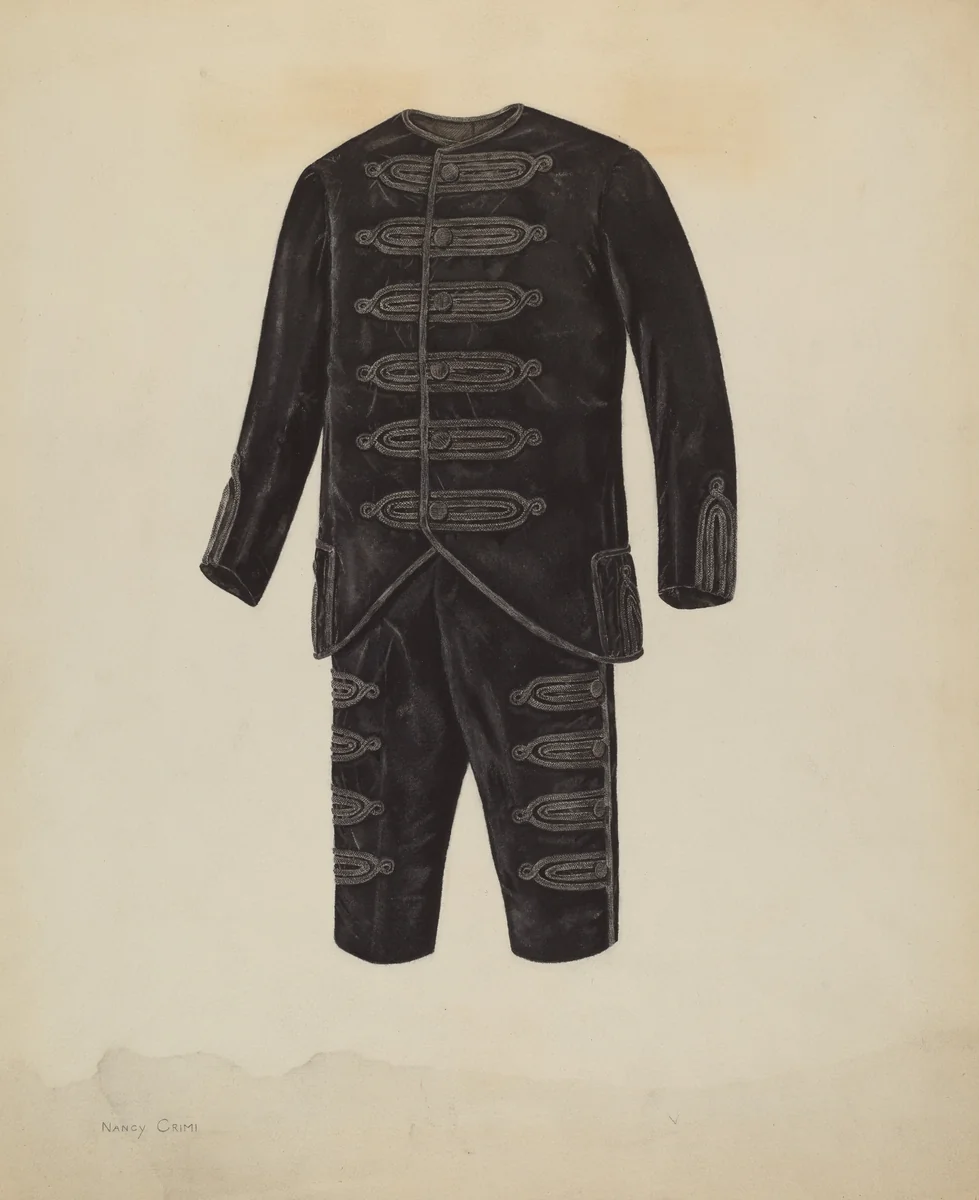 Boy's Suit by Nancy Crimi, index of american design, 1938