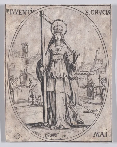 L'Invention de la Ste. Croix (The Invention of the True Cross), May 3rd, from "Les Images De Tous Les Saincts et Saintes de L'Année" (Images of All of the Saints and Religious Events of the Year) by Jacques Callot, print, 1636