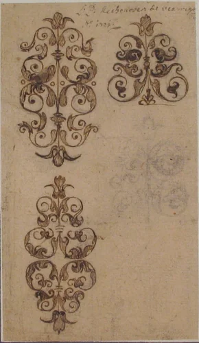 Designs for Ornament by anonymous, drawing, 1721