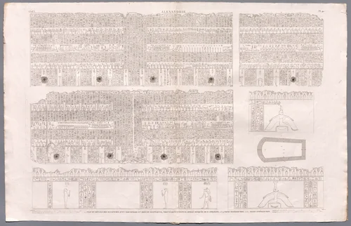 Description of Egypt: Memphis and Environs, Alexandria, Vol. V, Pl. 40 by Baptiste Bigant, print, 1809-1829