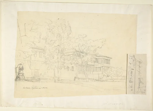 The Cloister Sanajia (?) at Kalki by Franz von Hauslab, drawing, 1810-1883