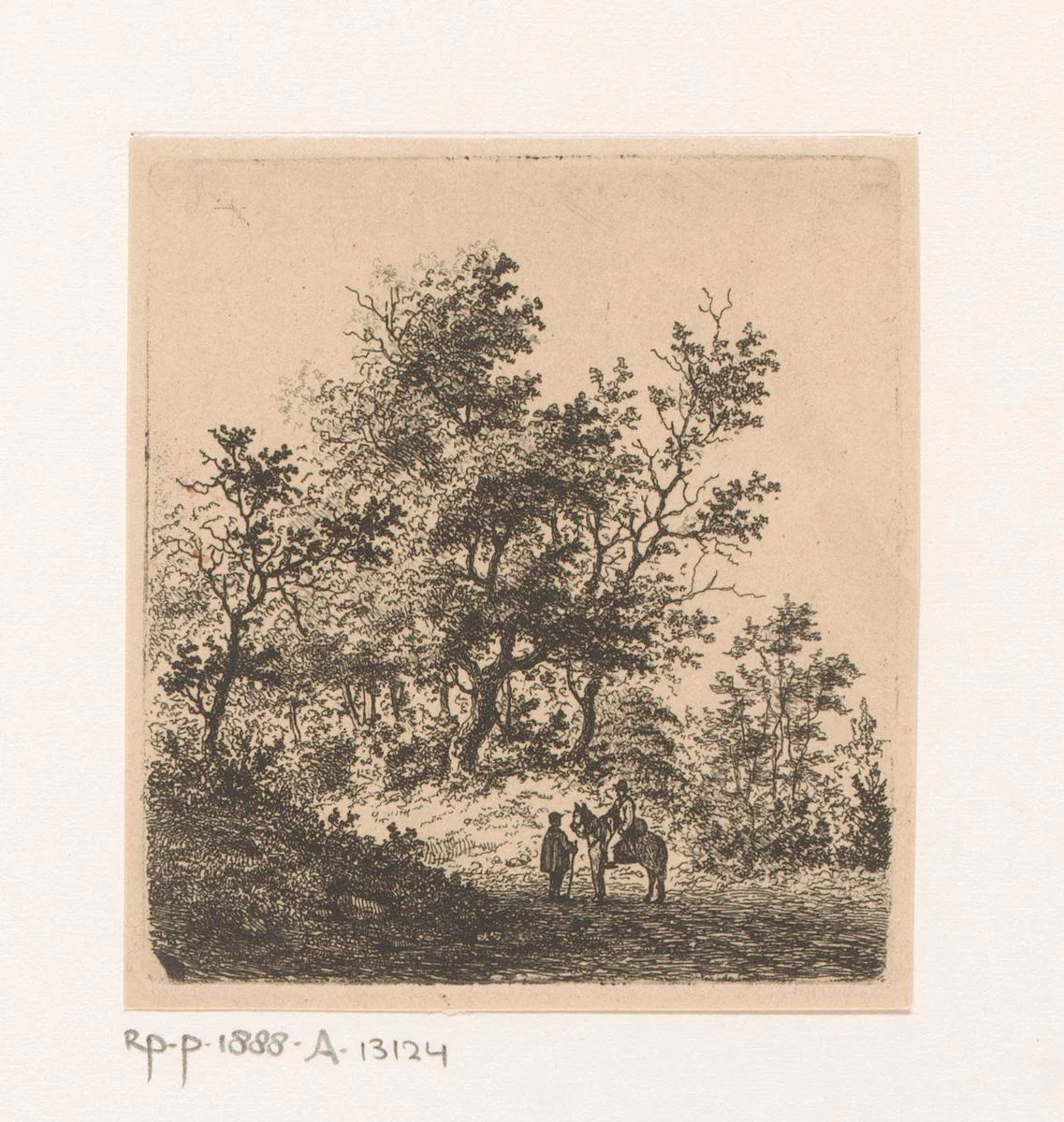Boslandschap bij Beert by Jean Théodore Joseph Linnig, print, 1848