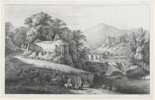 The Old Chapel at Châtillon-d'Azergues by Jean Jacques de Boissieu, print, 1799