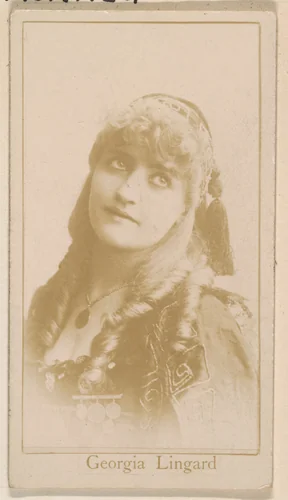 Georgia Lingard, from the Actresses series (N245) issued by Kinney Brothers to promote Sweet Caporal Cigarettes by Kinney Brothers Tobacco Company, photograph, 1890