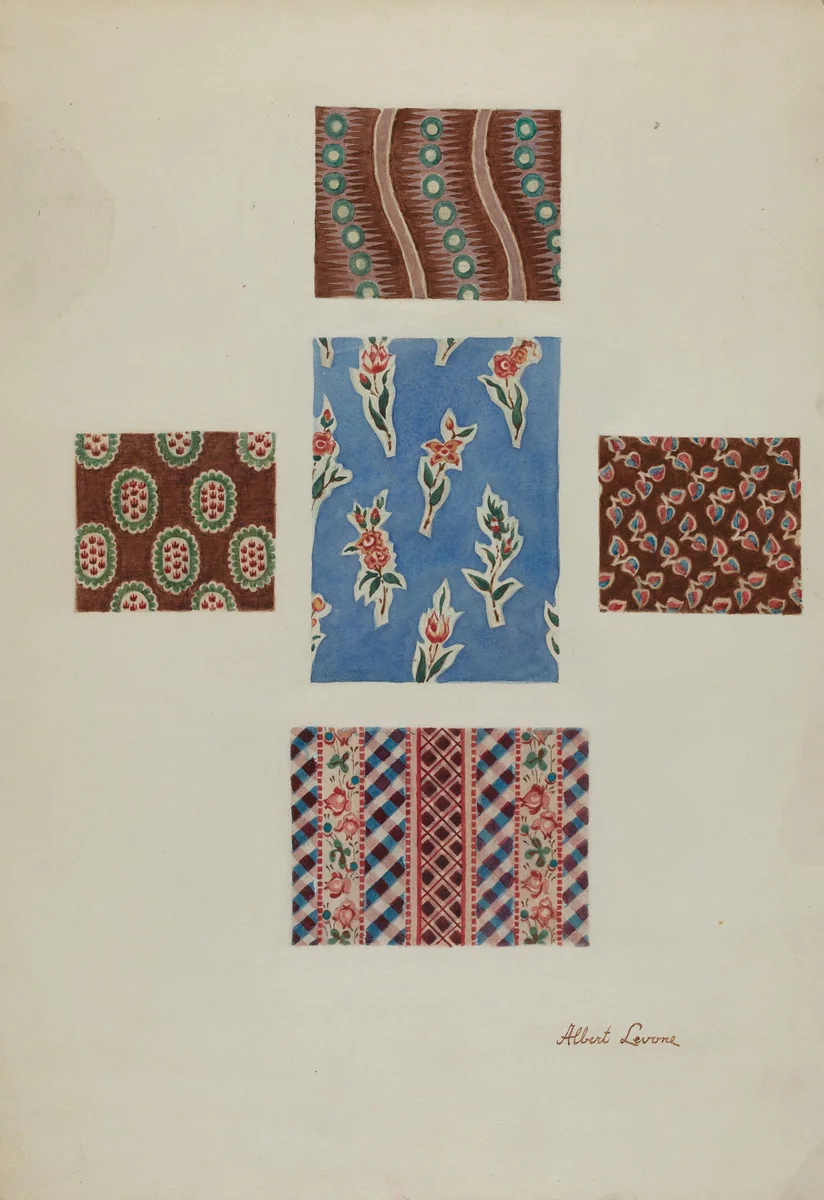 Printed Cotton by Albert Levone, index of american design, 1938