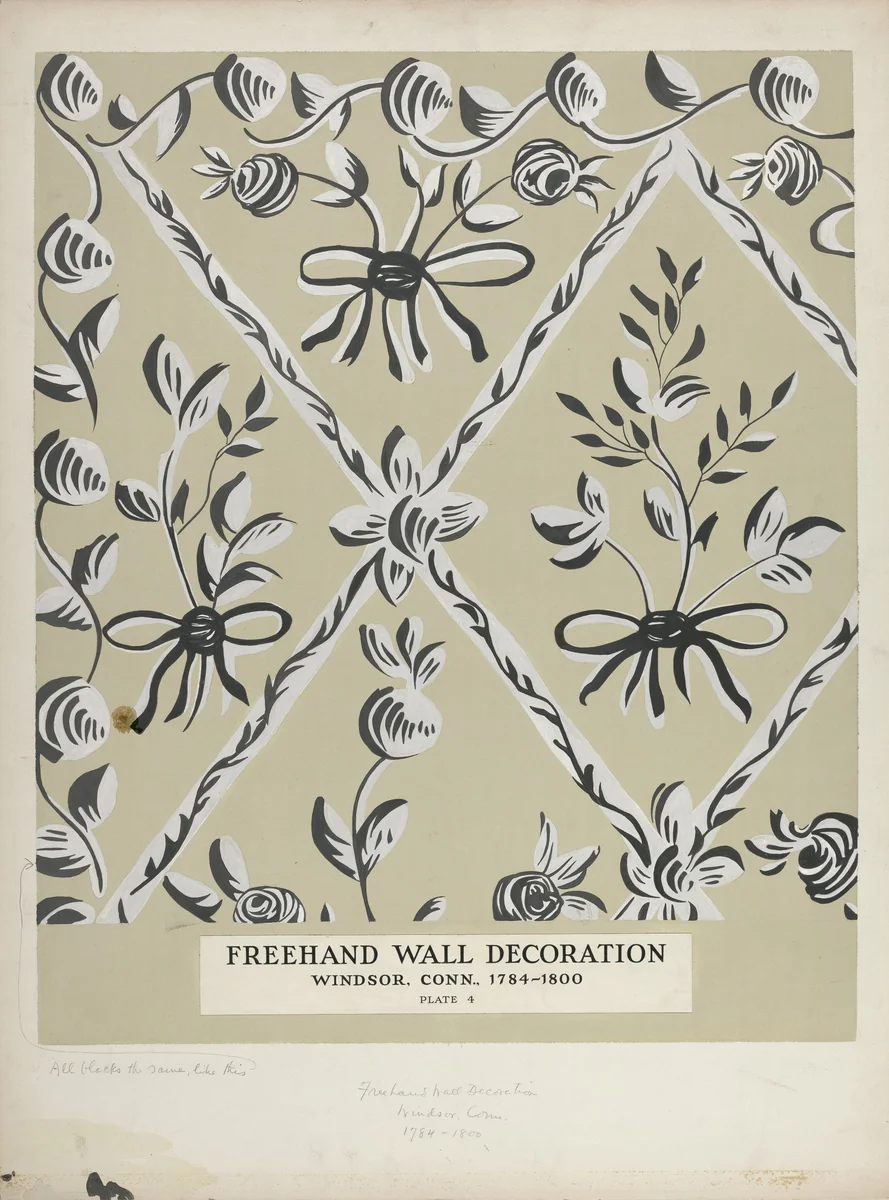 Free Hand Decoration by Michael Lauretano, index of american design, 1939