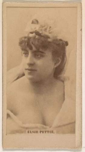 Elsie Pettie, from the Actresses series (N245) issued by Kinney Brothers to promote Sweet Caporal Cigarettes by Kinney Brothers Tobacco Company, photograph, 1890
