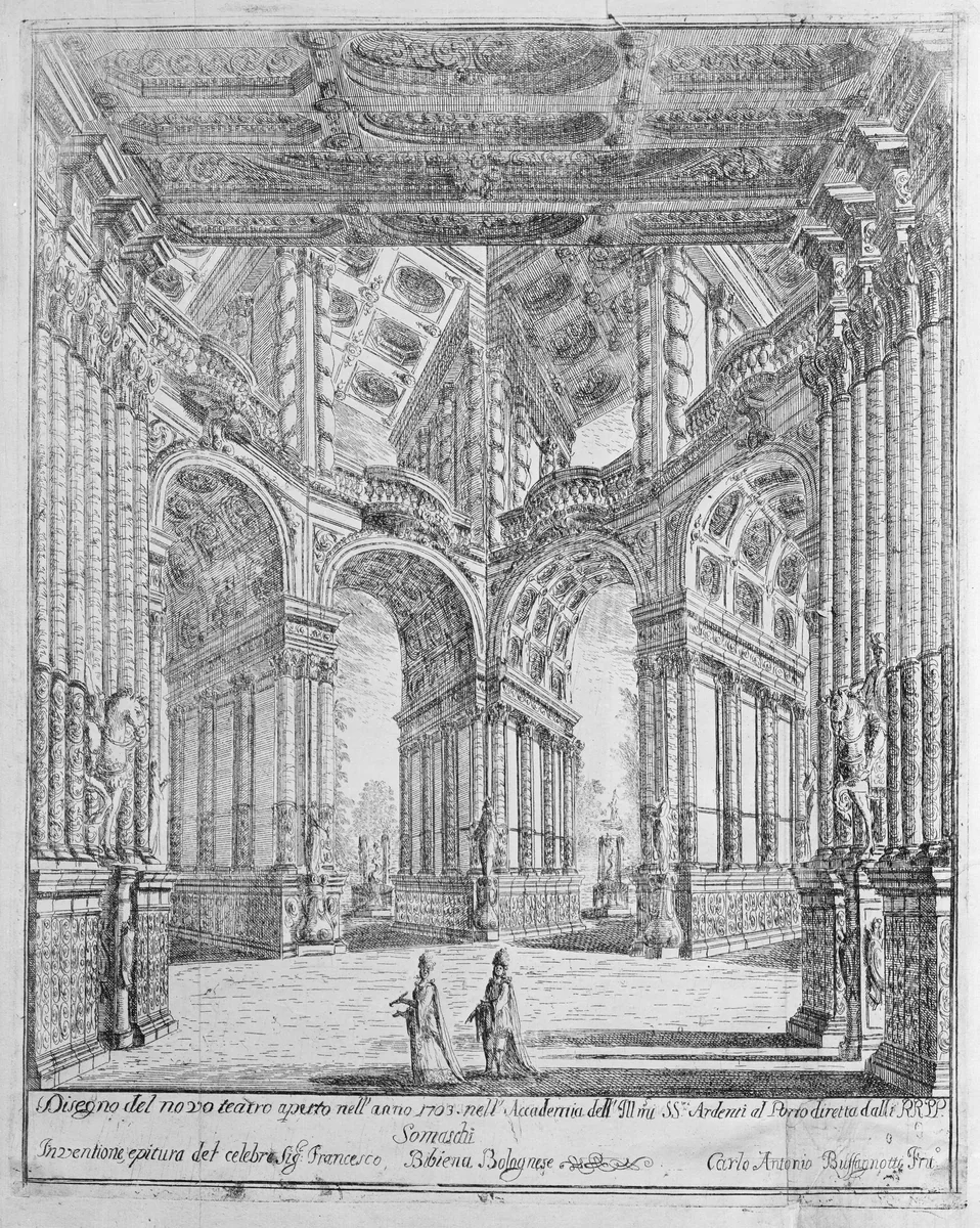 Varie opere di Prospettive by Ferdinando Galli Bibiena, book, 1703