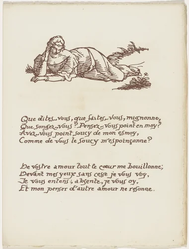 Headpiece (folio 76) from Les Amours (The Loves) by Émile Bernard, illustrated book, 1915