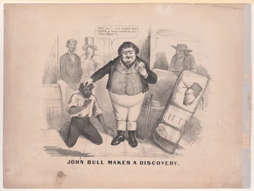 John Bull Makes a Discovery by Currier & Ives, print, 1862-1863