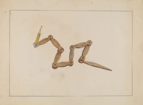 Candlestick by Benjamin Resnick, index of american design, 1935