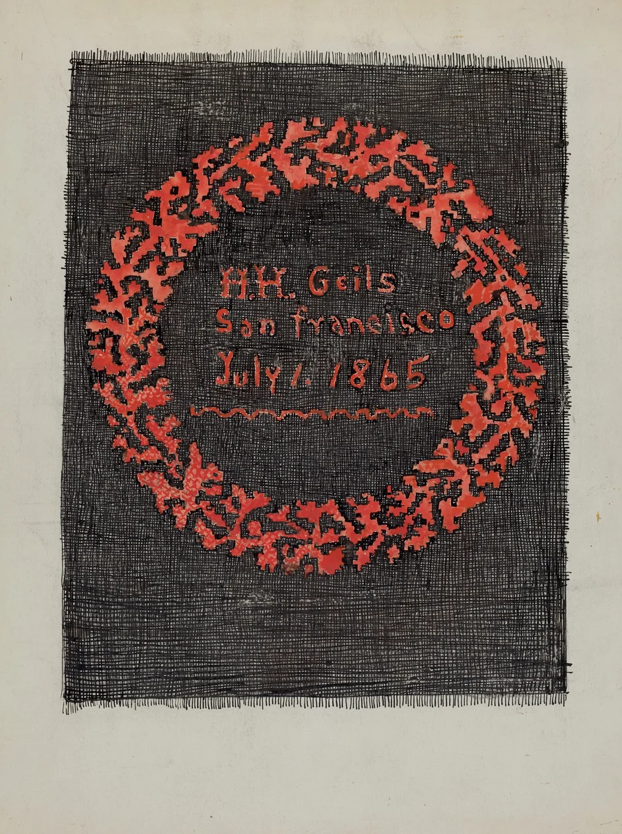 Embroideries by American 20th Century, index of american design, 1935-1942