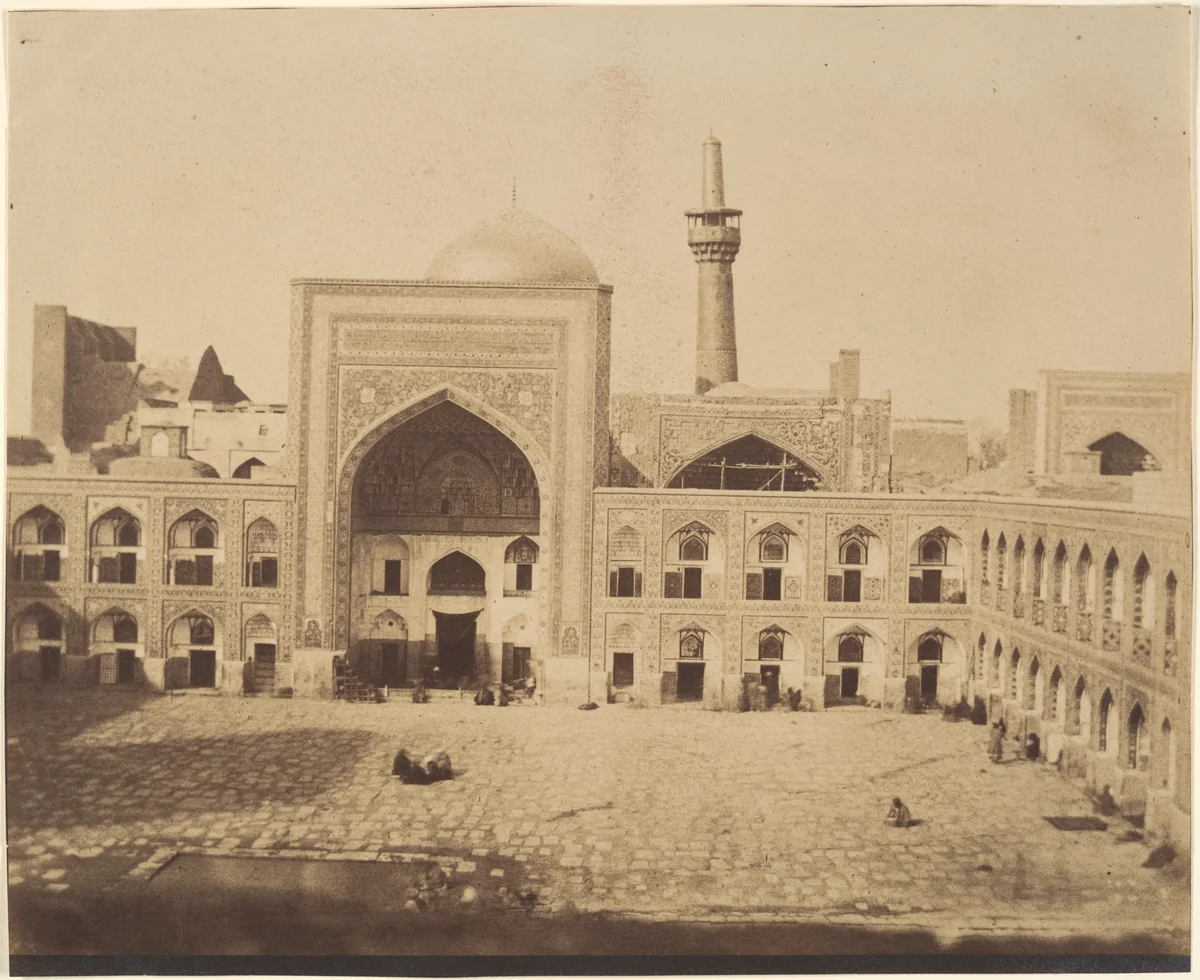 [New Court of Imam Riza, MESHED] by Luigi Pesce, photograph, 1840-1869