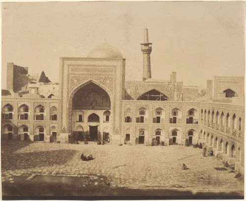 [New Court of Imam Riza, MESHED] by Luigi Pesce, photograph, 1840-1869