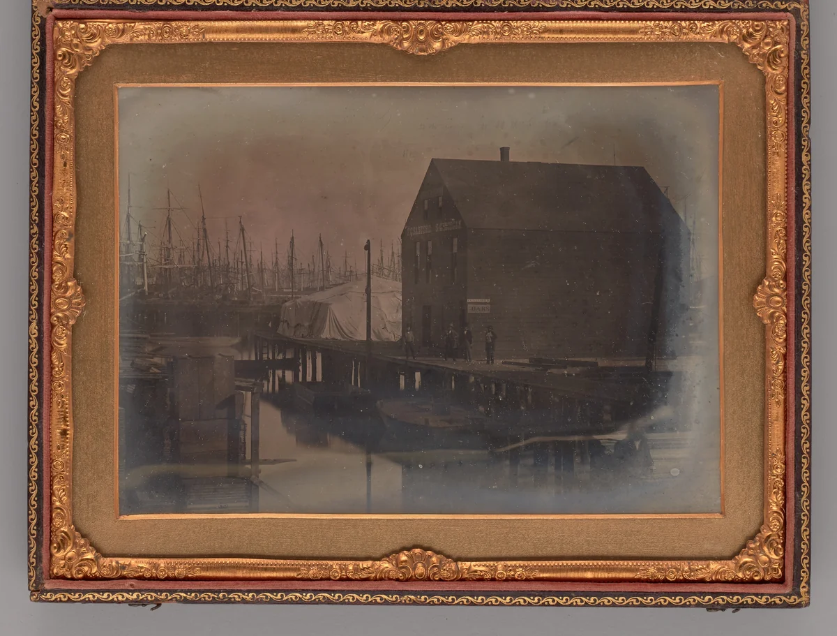 Untitled (Warehouse on Wharf) by Unknown maker, other, 1850-1855