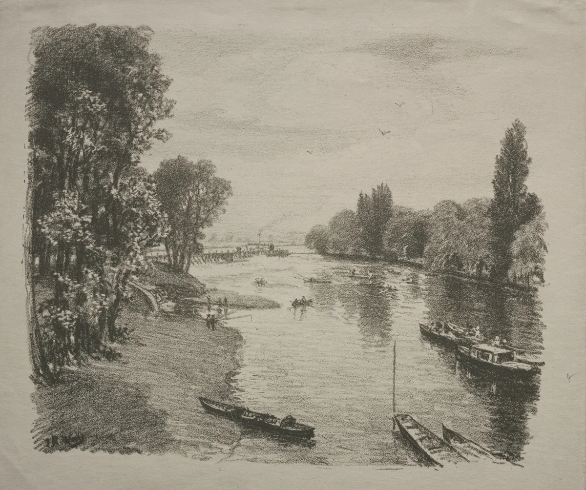 The Thames by Thomas Robert Way, print