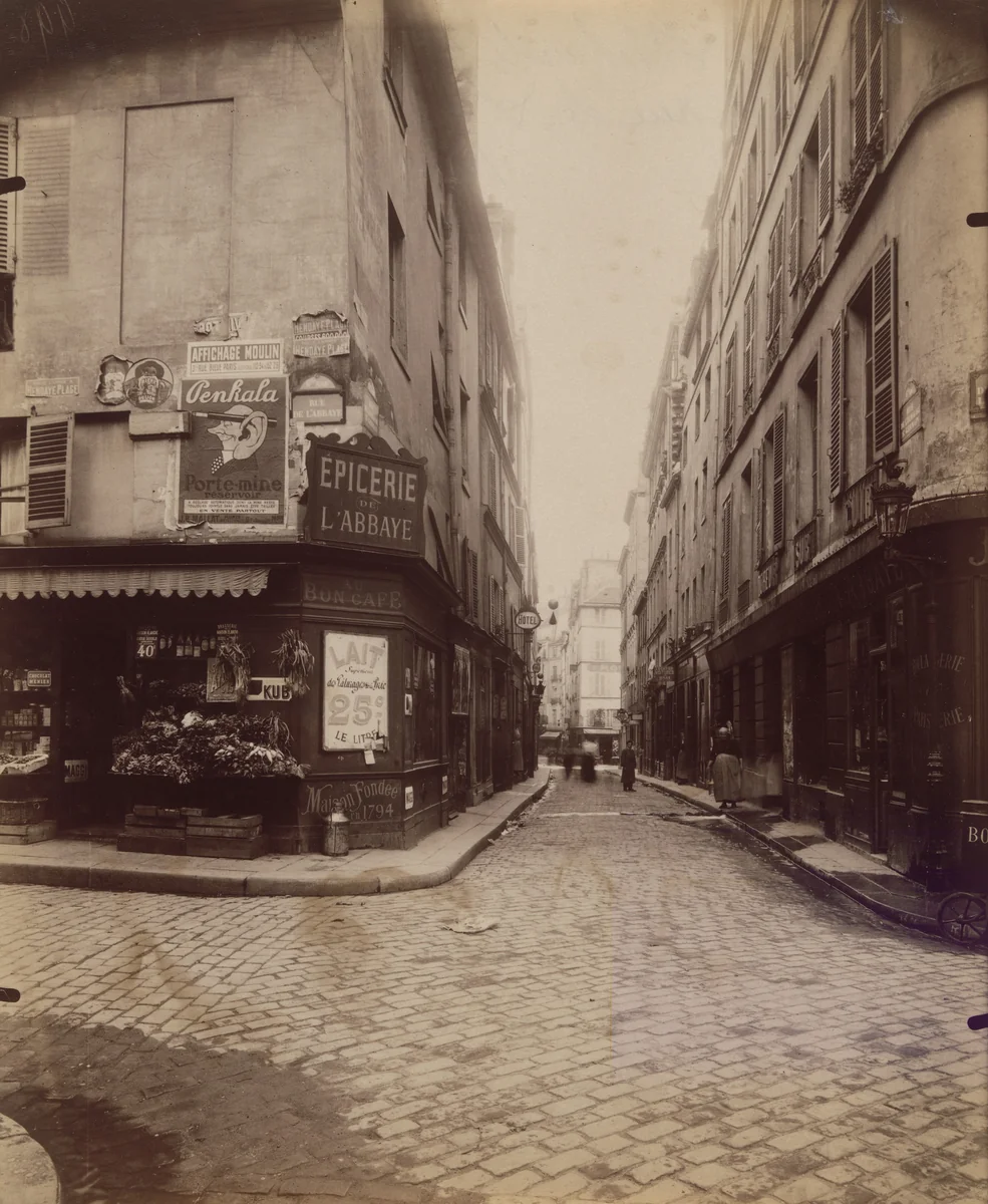 Rue de l'Echaudé by Eugène Atget, photograph, 1919