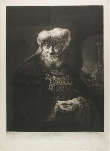 The Rabbi by William Pether
Rembrandt van Rijn, print, 1778