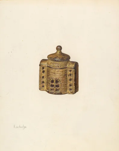 Penny Bank by Herman Schulze, index of american design, 1941