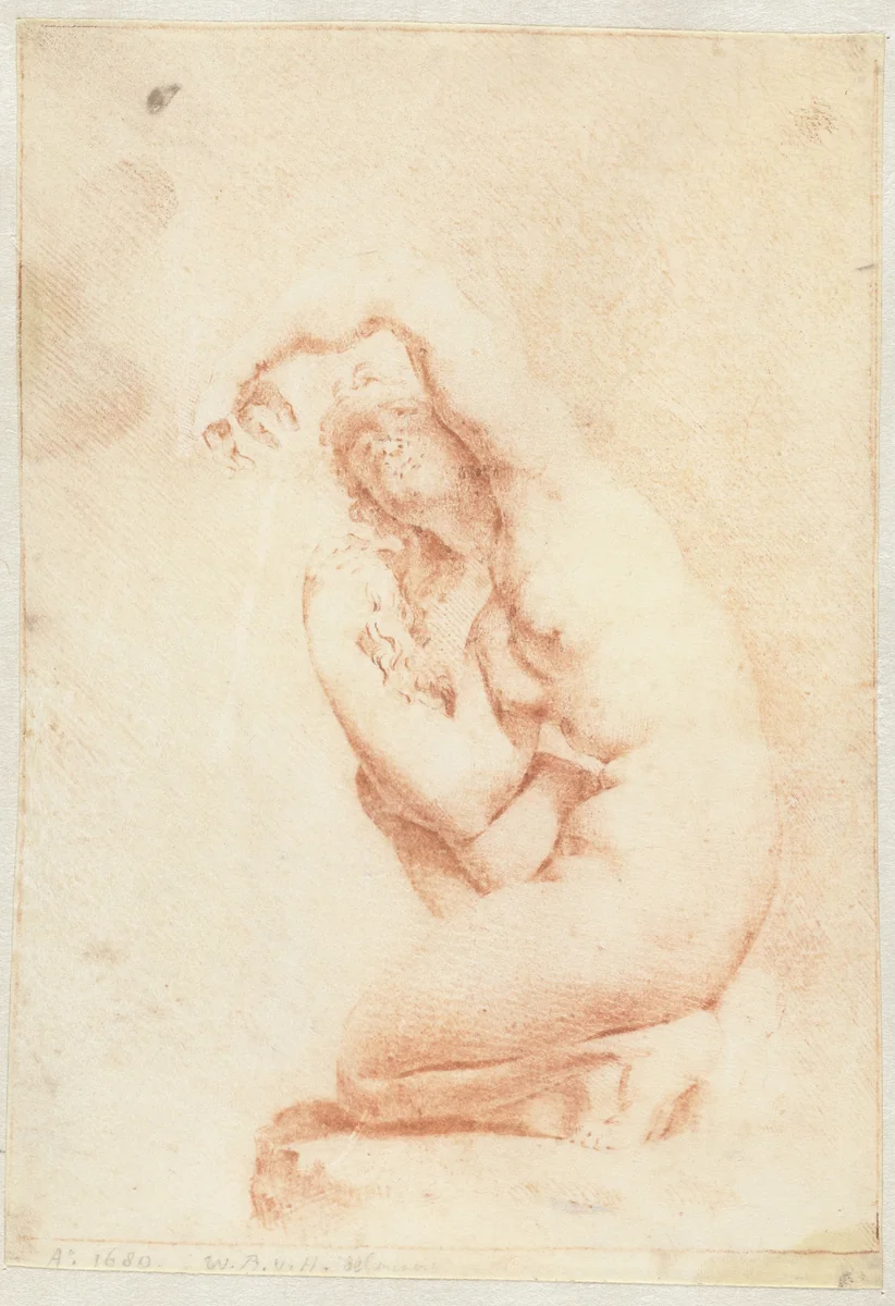 Niobide by Monogrammist WBVH, drawing, 1680