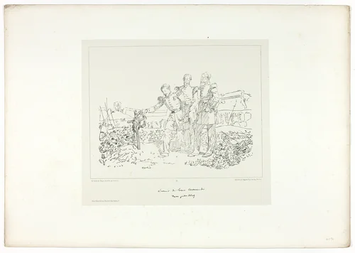 Rememberance of good comrades, from Souvenirs d’Italie: Expédition de Rome by Émile Bry
Denis Auguste Marie Raffet
Auguste Bry, print, 1860