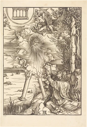 Saint John Devouring the Book by Albrecht Dürer, print, 1498