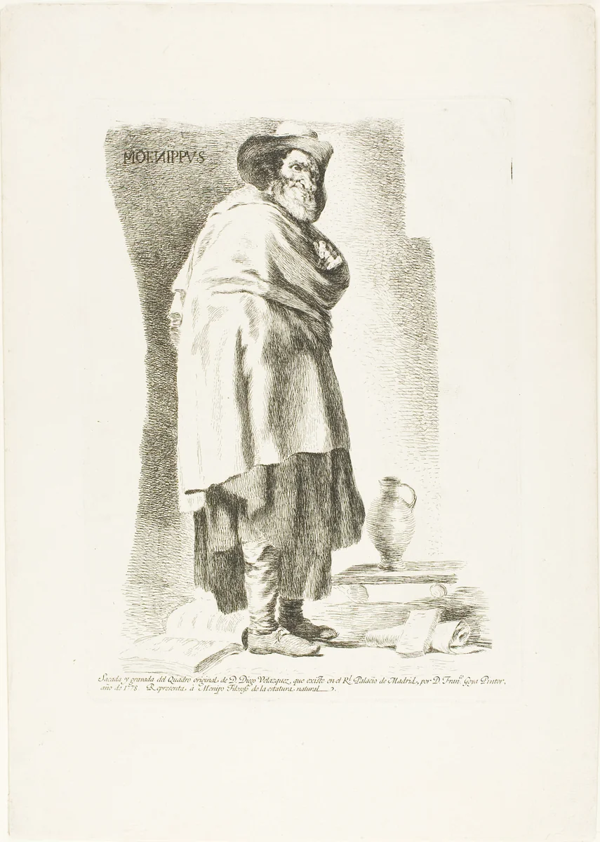 Menippus by Francisco José de Goya y Lucientes, print, 1778