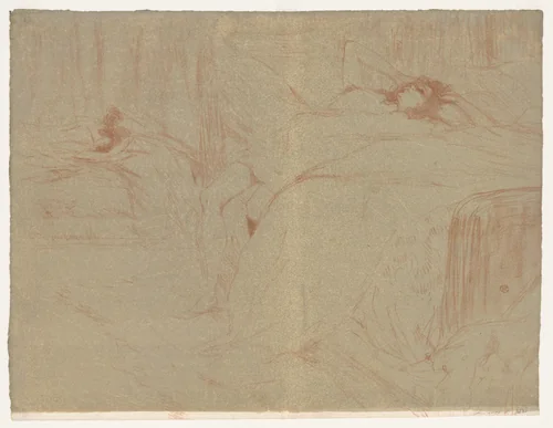 Elles: Woman Lying on Her Back by Henri de Toulouse-Lautrec, print, 1896